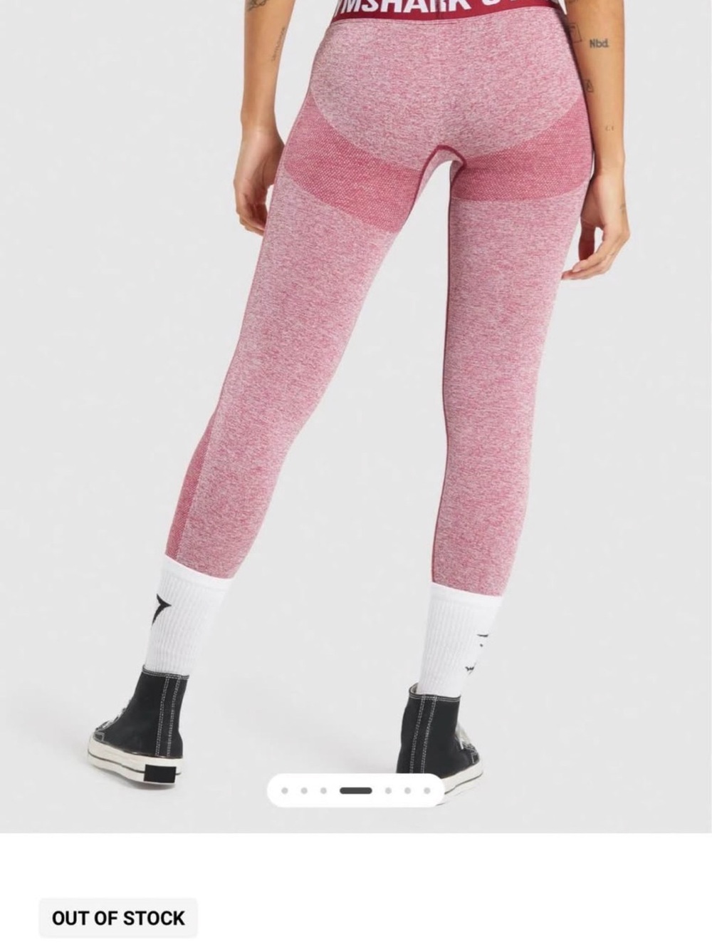 Gymshark Two-Tone Plum Leggings